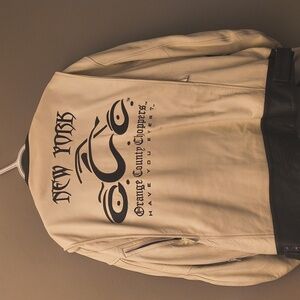 Orange County Choppers - Genuine Leather Motorcycle Jacket Y2K VTG